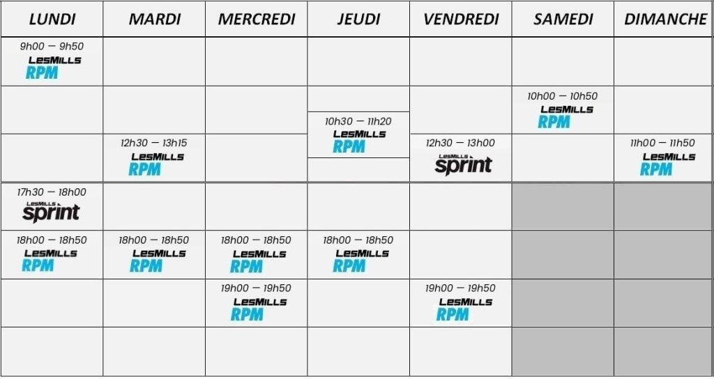 planning cyclobox alençon